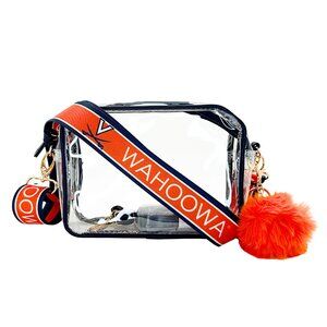 VIRGINIA - Licensed - Wahoowa | Game Day | Clear Purse | Adjustable Strap